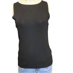 Hannah Career Women's size large classic black sleeveless top